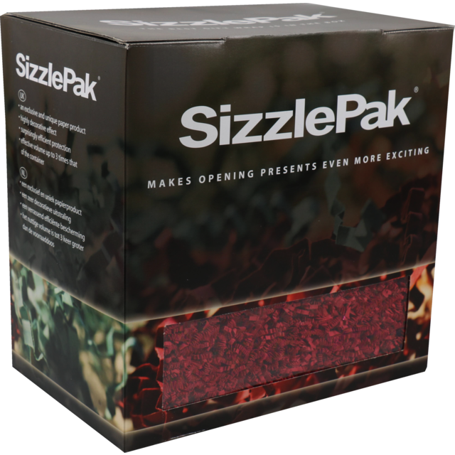SizzlePak® Vulmateriaal, papier, 1.25kg, rood 1