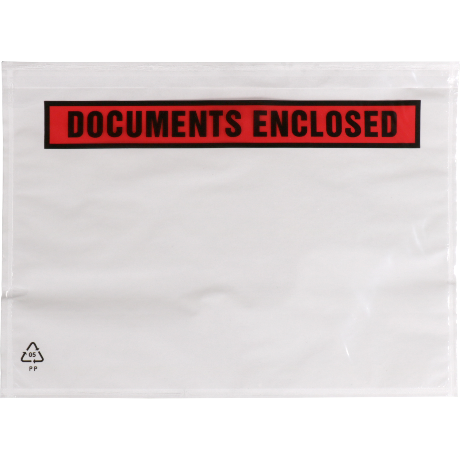 SendProof® Envelop, paklijstenvelop, documents enclosed, 225x165mm, A5/C5, zelfklevend, lDPE, transparant 1