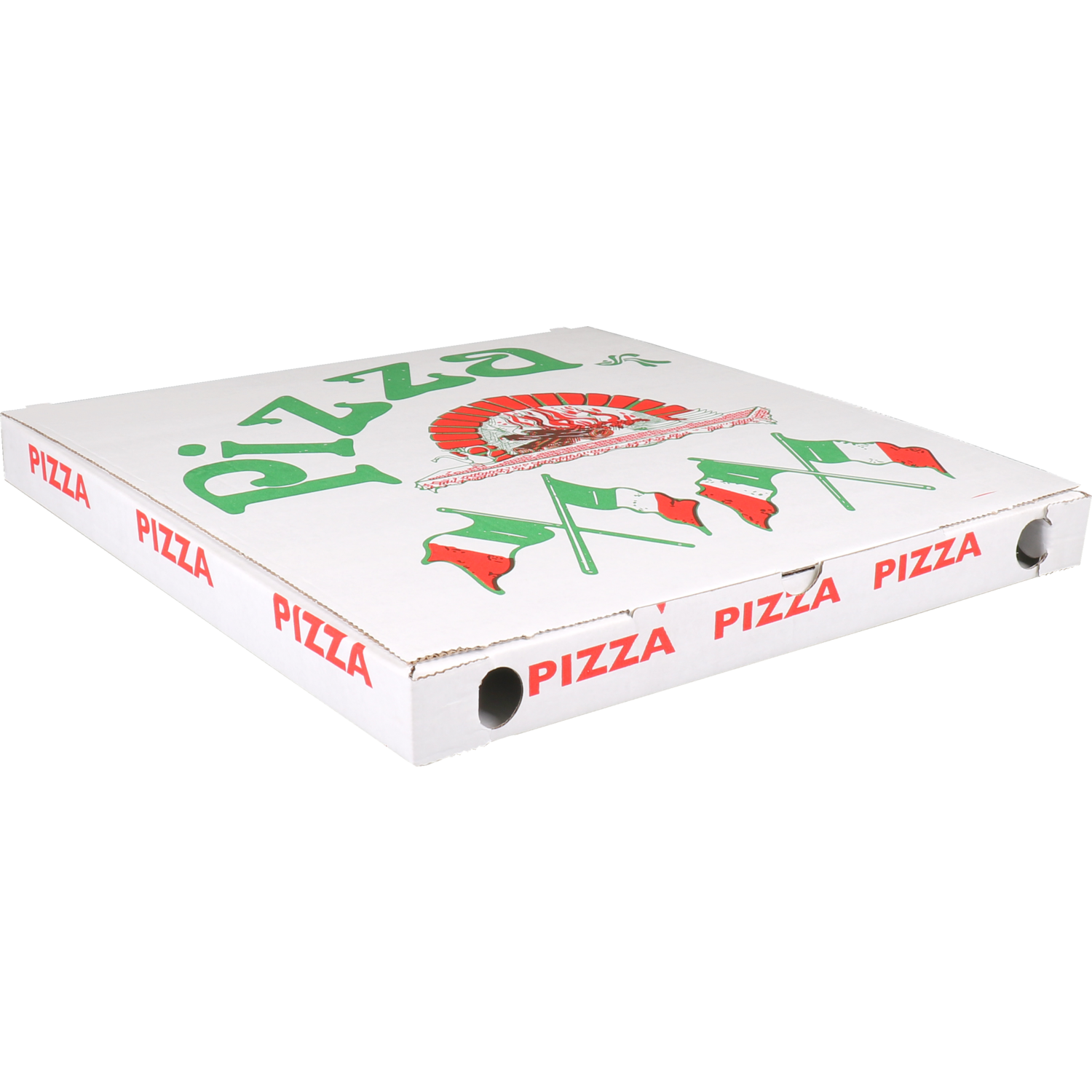  Pizzadoos, golfkarton, 32x32x3cm, vegetale, wit 1