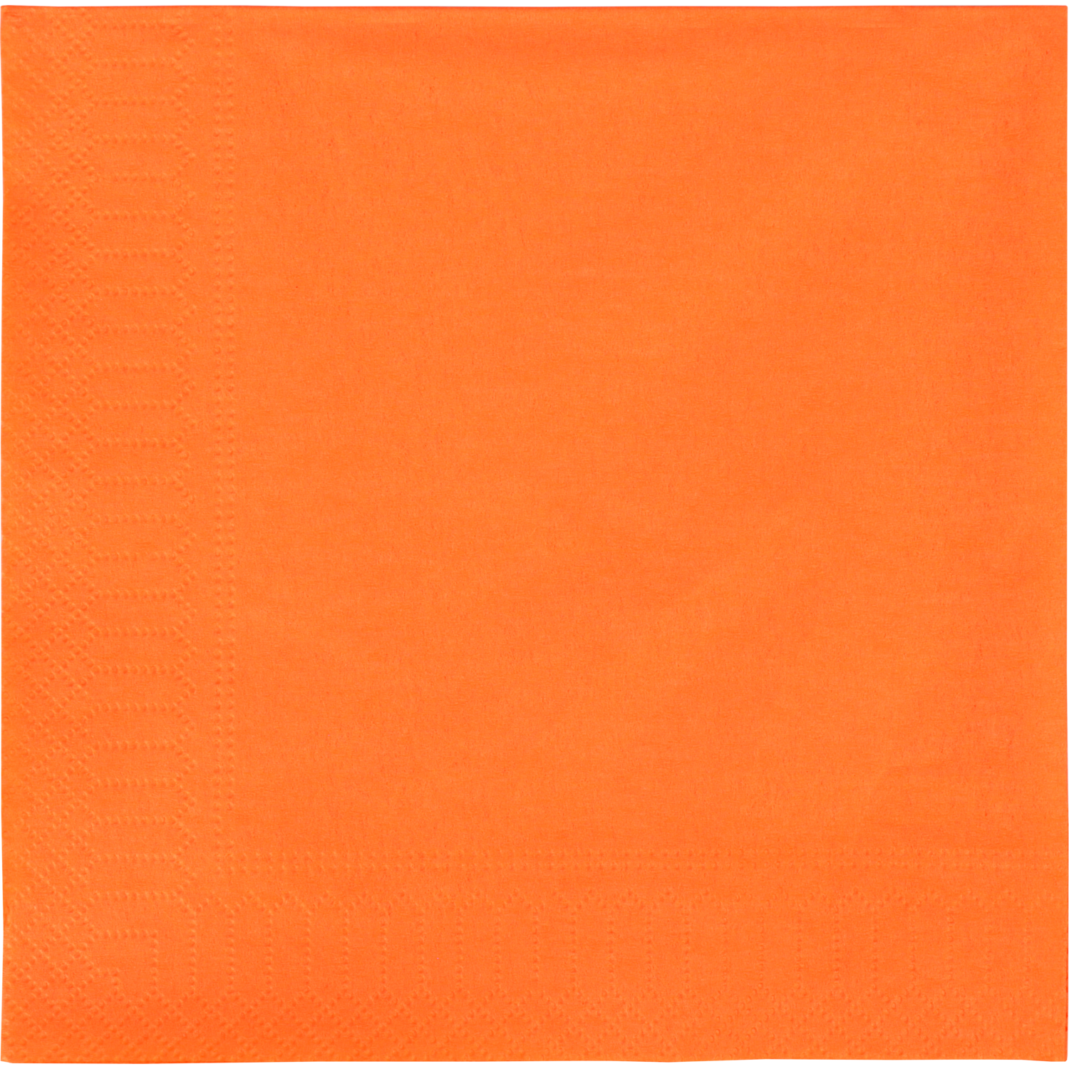 Servet, papier, 2-laags, 33x33cm, oranje 1