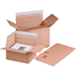 SendProof® Postpakketdoos, A4, karton, 304x216x130mm, bruin