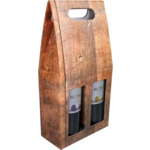 Draagkarton, Barrel wood, 2 flessen, karton, 