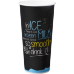 Depa®, Milkshakebeker, ICE is (N)ICE, Karton + PE, 500ml, zwart/blauw